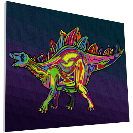 Splat Planet tapyba pagal skaičius, STEGOZAURAS 30x40 cm