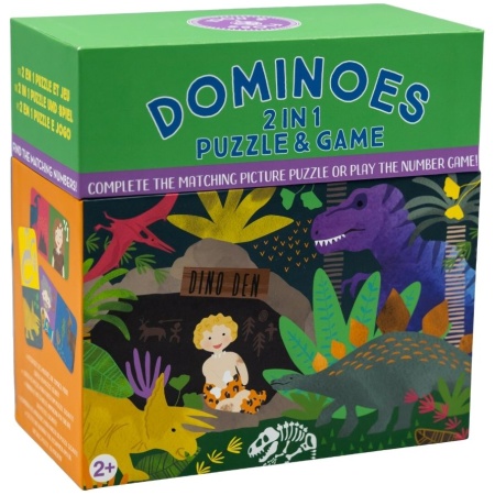 Žaidimas domino-dėlionė 2in1, Dinozaurai