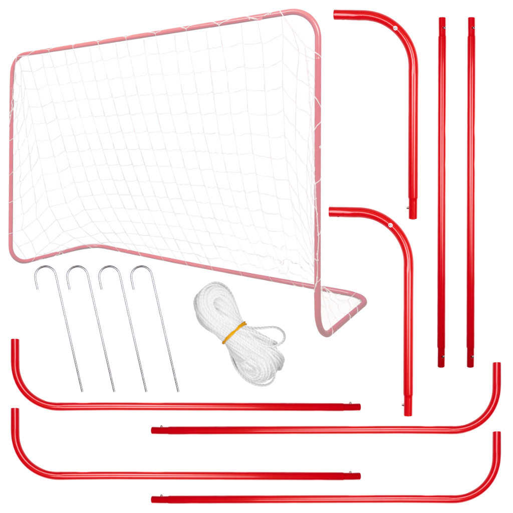 KX3209 Bramka piłkarska do piłki nożnej dla dzieci treningowa Vaikų treniruočių futbolo vartai 183 x 122 x 61 cm