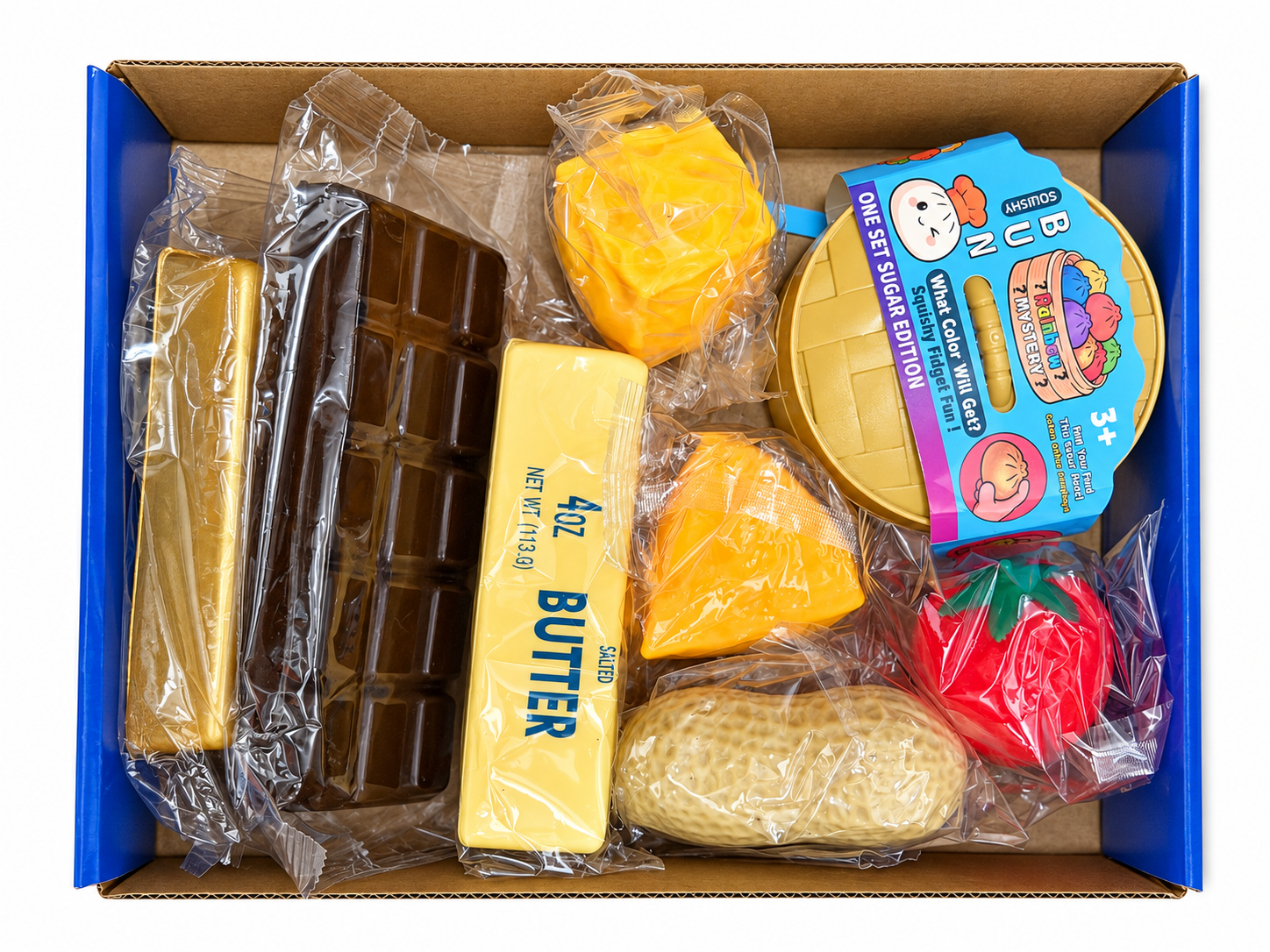 Staigmenų dėžutė squishy mystery box