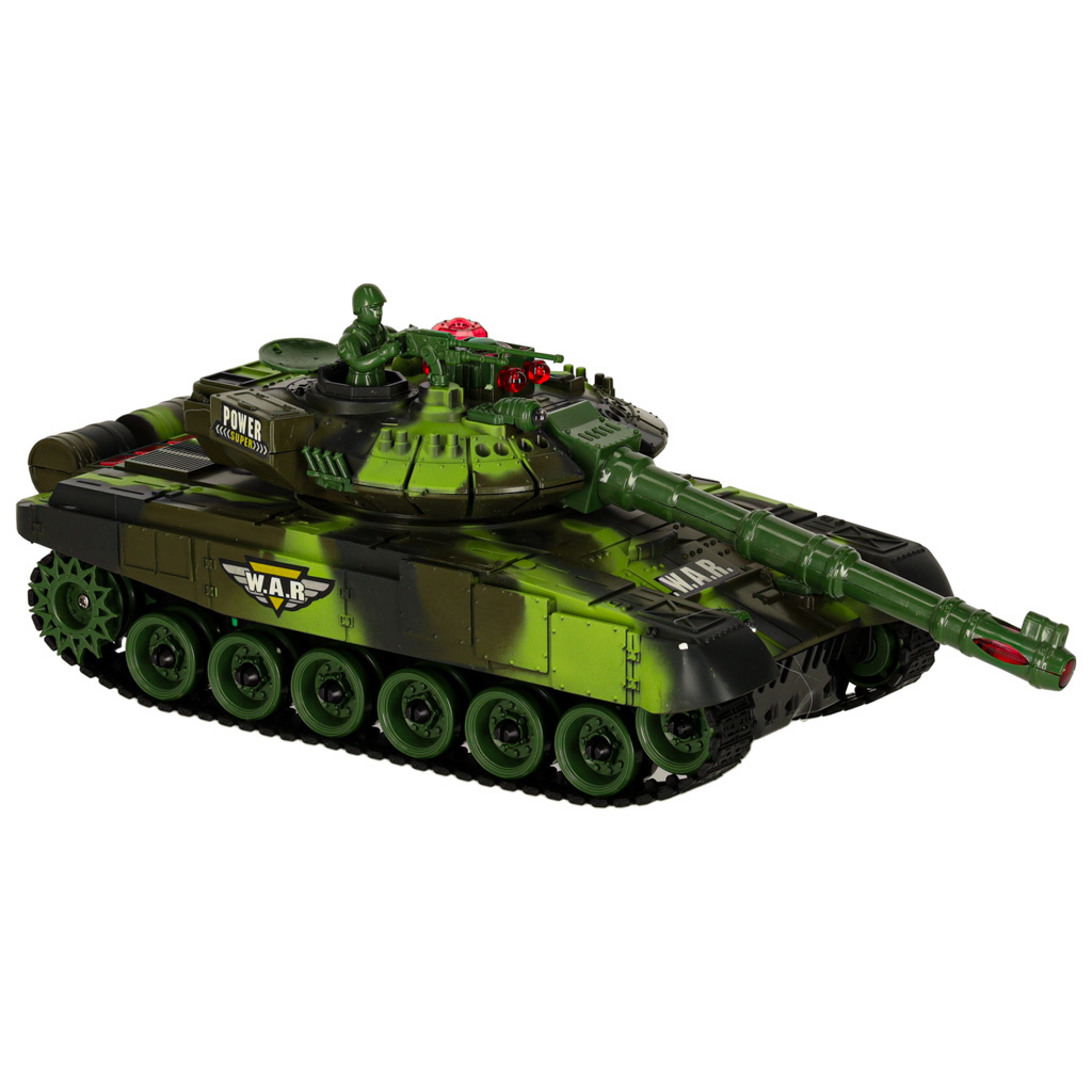 Czolg-zdalnie-sterowany-na-pilota-RC-War-Tank-9993-2-4-GHz-kamuflaz-lesny-174722 RC karo tankas 9993 2,4 GHz miško kamufliažas