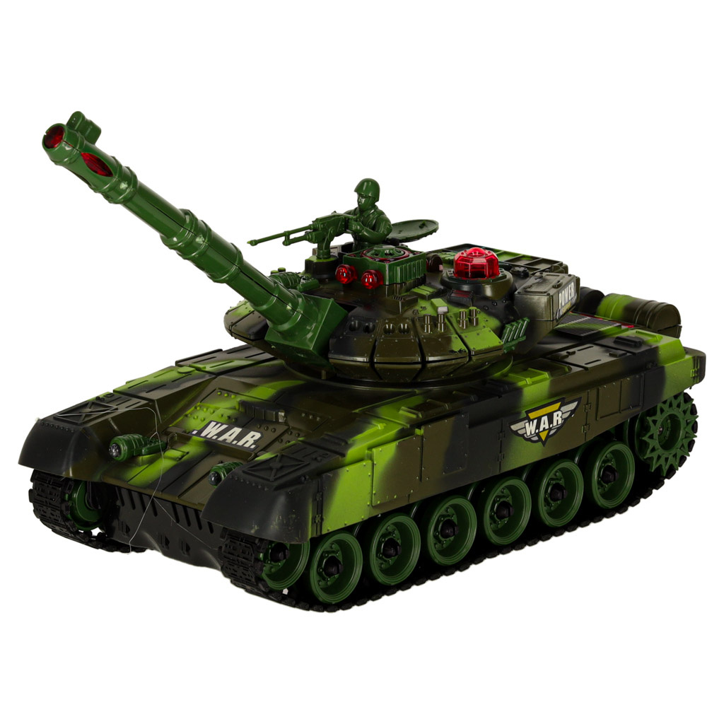 Czolg-zdalnie-sterowany-na-pilota-RC-War-Tank-9993-2-4-GHz-kamuflaz-lesny-174723 RC karo tankas 9993 2,4 GHz miško kamufliažas