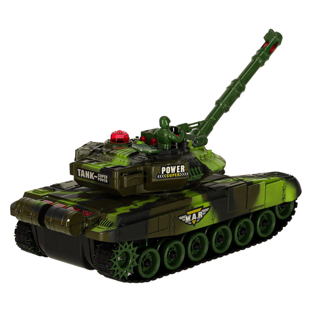 Czolg-zdalnie-sterowany-na-pilota-RC-War-Tank-9993-2-4-GHz-kamuflaz-lesny-174725 RC karo tankas 9993 2,4 GHz miško kamufliažas