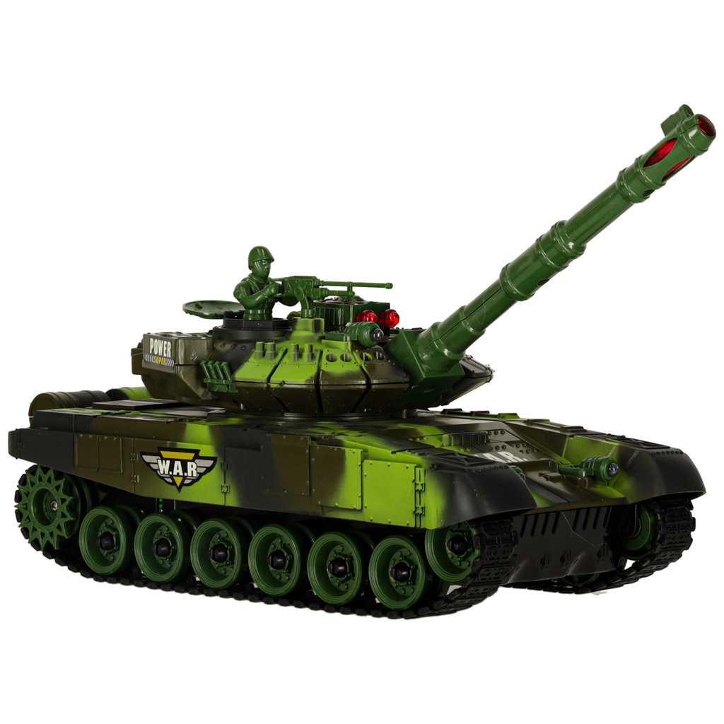 Czolg-zdalnie-sterowany-na-pilota-RC-War-Tank-9993-2-4-GHz-kamuflaz-lesny-174726 RC karo tankas 9993 2,4 GHz miško kamufliažas