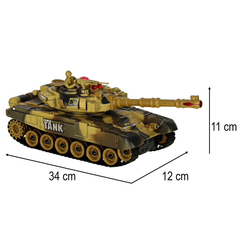 Czolg-zdalnie-sterowany-na-pilota-RC-War-Tank-9993-2-4-GHz-pustynny-174741 RC karo tankas 9993 2,4 GHz dykumos tankas