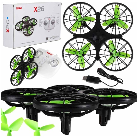 Dron-RC-Syma-X26-2-4Ghz-Headless-179934 "Syma X26" kliūčių vengimo RC dronas 2.4Ghz be galvos