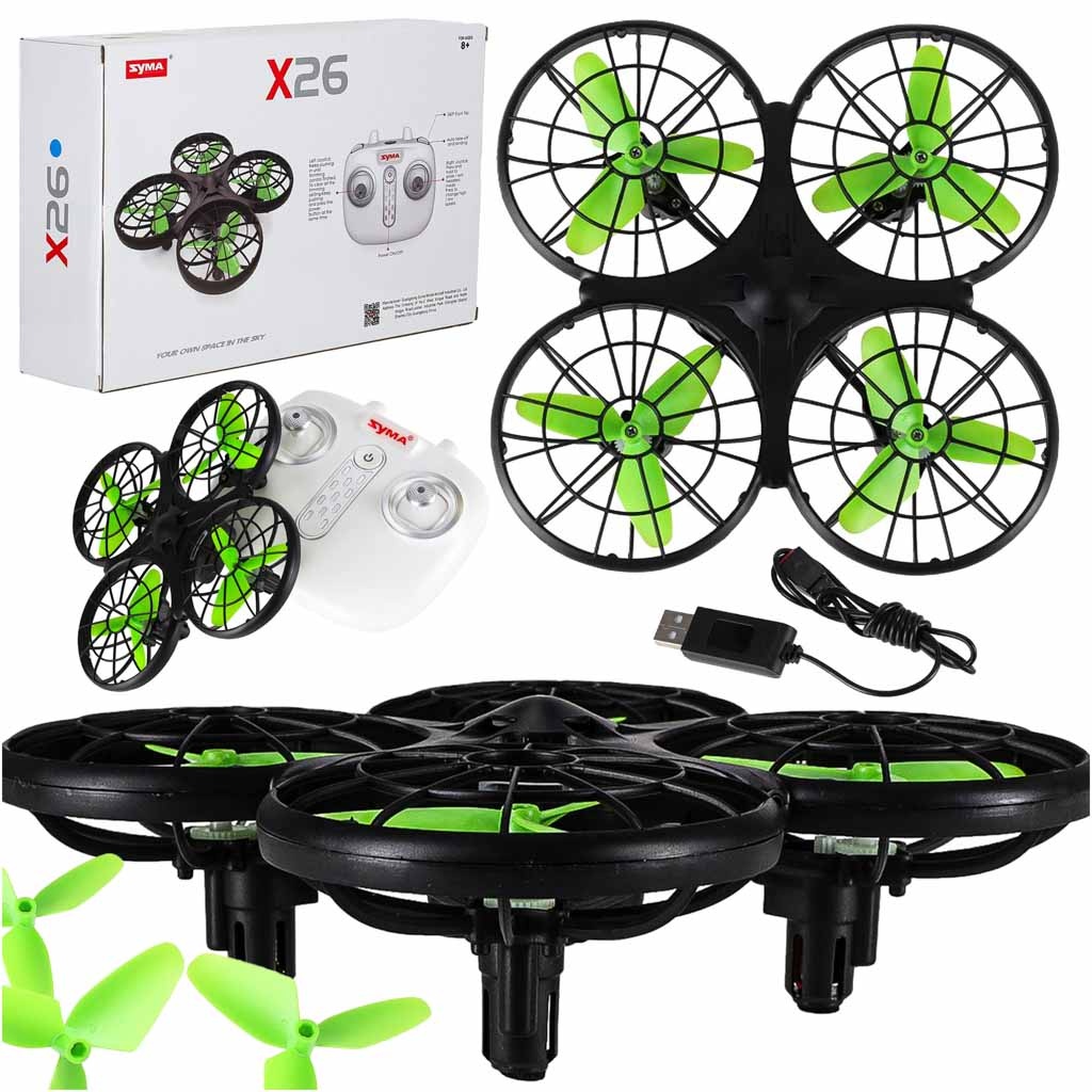 Dron-RC-Syma-X26-2-4Ghz-Headless-179934 "Syma X26" kliūčių vengimo RC dronas 2.4Ghz be galvos