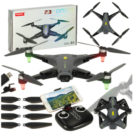 Dron-RC-Syma-Z3PRO-2-4GHz-4CH-Wi-Fi-czarny-168329 "Syma Z3PRO" 2,4 GHz 4CH Wi-Fi RC dronas juodas