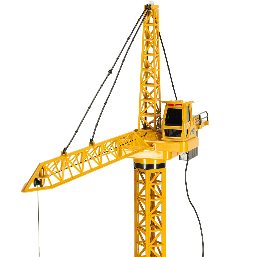 Dzwig-Zuraw-budowlany-zdalnie-sterowany-RC-z-hakiem-4CH-128cm-170952 RC kranas su kabliu 4CH 128cm
