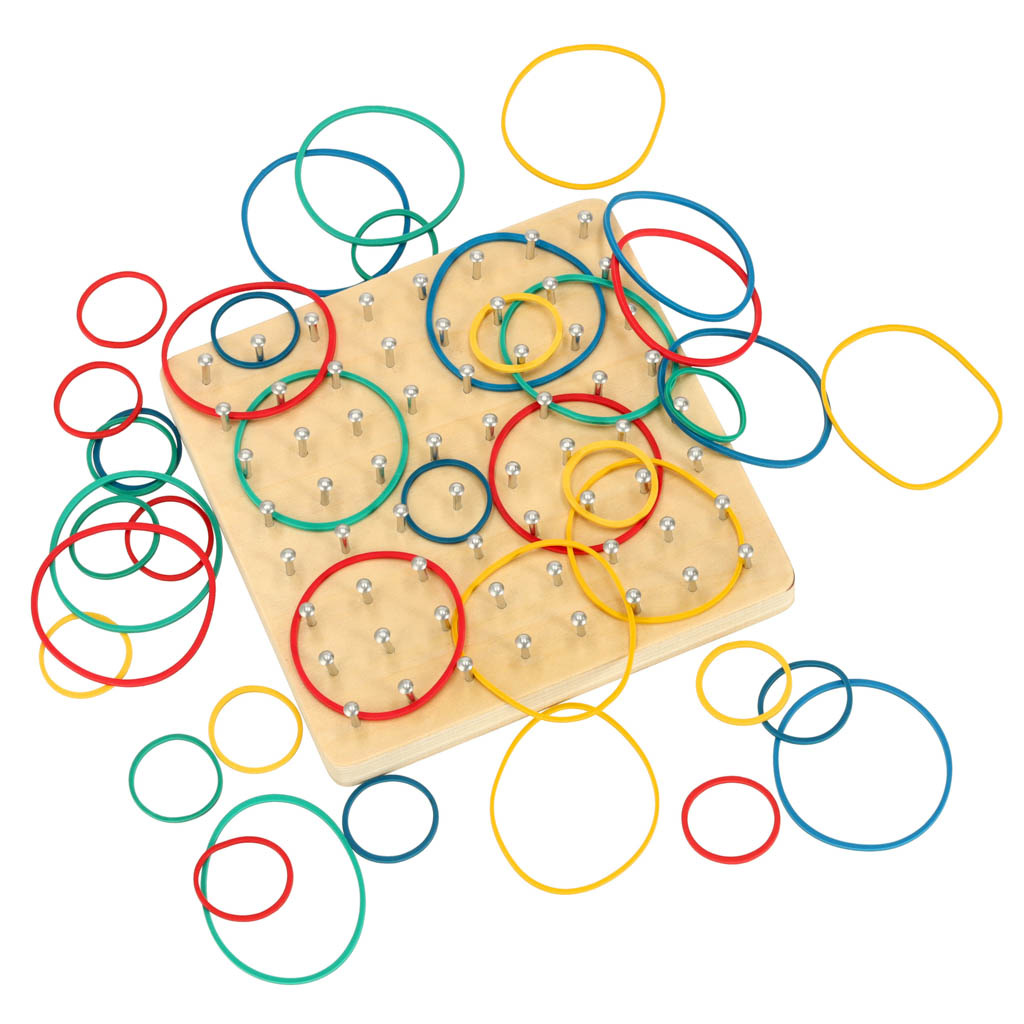 Geoboard-geoplan-drewniana-ukladanka-tworzenie-ksztaltow-z-gumek-137230 Geoboard Geoplan medinė dėlionė, kurianti figūras su gumytėmis