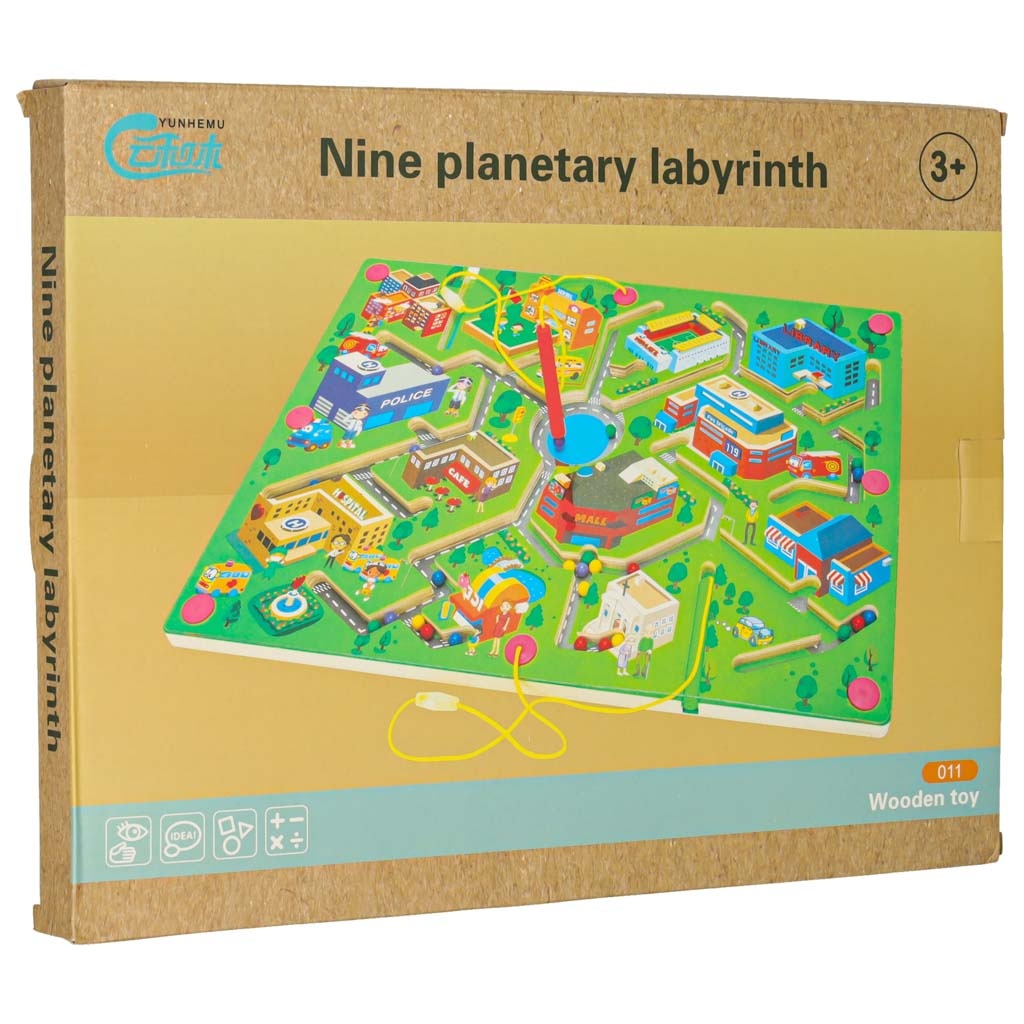 Gra-labirynt-magnetyczna-planszowa-drewniana-do-podrozy-duze-miasto-2-graczy-172249 Magnetinis medinės lentos labirinto žaidimas kelionėms dideliame mieste 2 žaidėjams