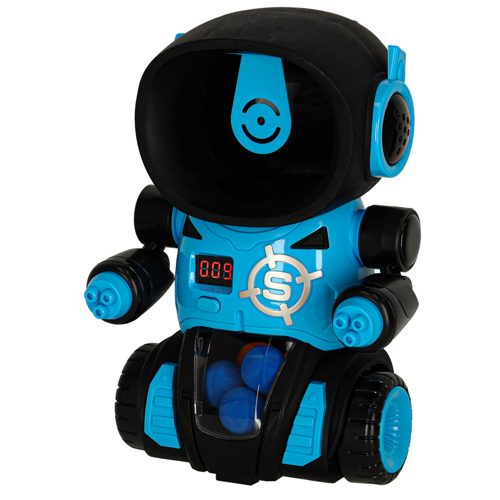 Gra-zrecznosciowa-robot-strzelanie-do-celu-gra-2x-pistolet-kulki-160497 Robotų arkadinis šaudymo į taikinį žaidimas + 2x pistoletas + kamuoliukai
