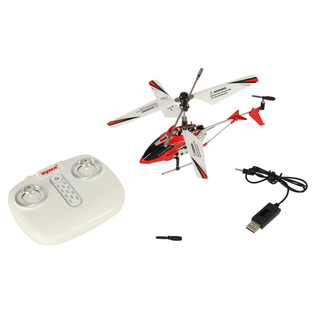 Helikopter-RC-SYMA-S107H-2-4GHz-RTF-czerwony-136804 SYMA S107H RC sraigtasparnis 2.4GHz RTF raudonos spalvos