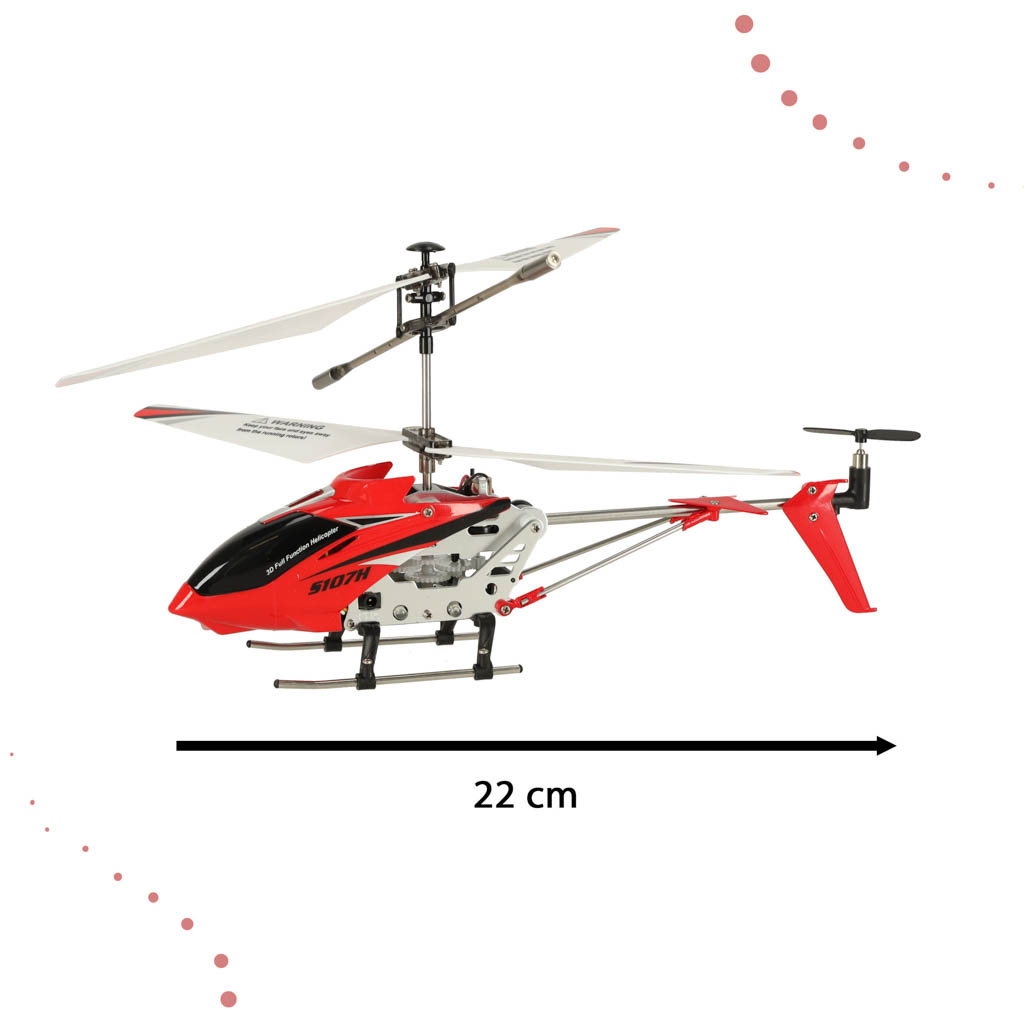 Helikopter-RC-SYMA-S107H-2-4GHz-RTF-czerwony-136806 SYMA S107H RC sraigtasparnis 2.4GHz RTF raudonos spalvos