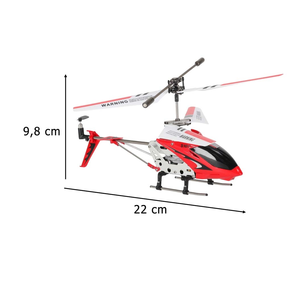 SYMA S107G RC sraigtasparnis raudonos spalvos