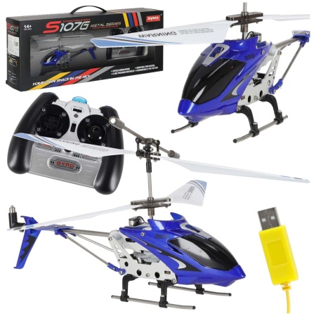 Helikopter-zdalnie-sterowany-na-pilota-RC-SYMA-S107G-niebieski-176042 SYMA S107G RC sraigtasparnis mėlynos spalvos