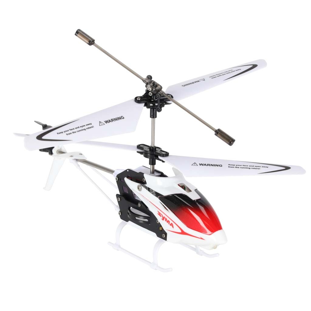 Helikopter-zdalnie-sterowany-na-pilota-RC-SYMA-S5-3CH-bialy-175934 SYMA S5 RC sraigtasparnis 3CH baltas
