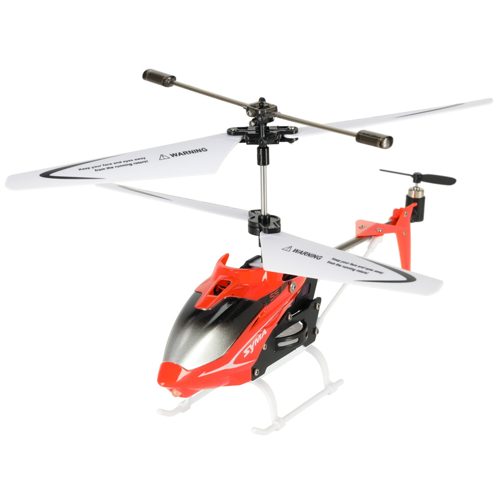 Helikopter-zdalnie-sterowany-na-pilota-RC-SYMA-S5-3CH-czerwony-146403 SYMA S5 RC sraigtasparnis 3CH raudonas