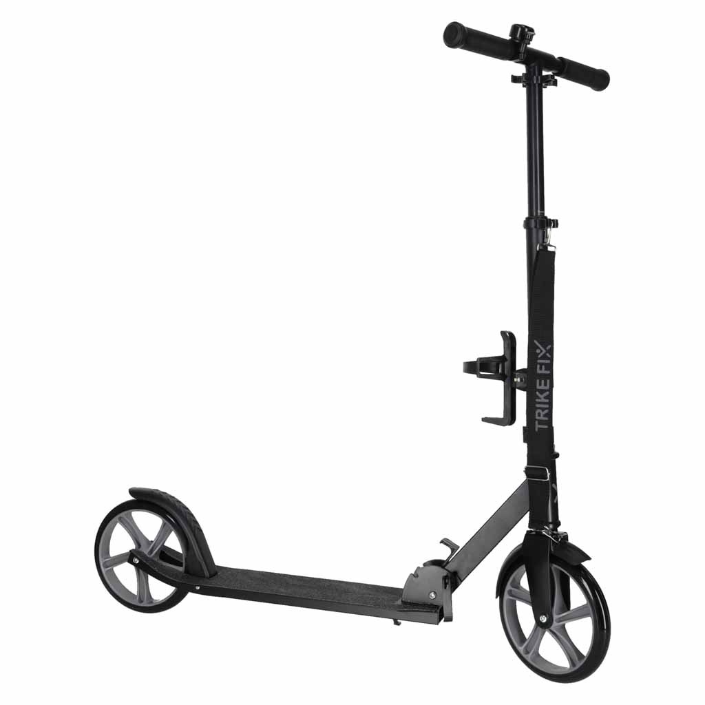 Hulajnoga-miejska-Trike-Fix-skladana-kola-200mm-szara-186440 Trike Fix miesto motoroleris sulankstomas 200 mm ratais juodas/pilkas