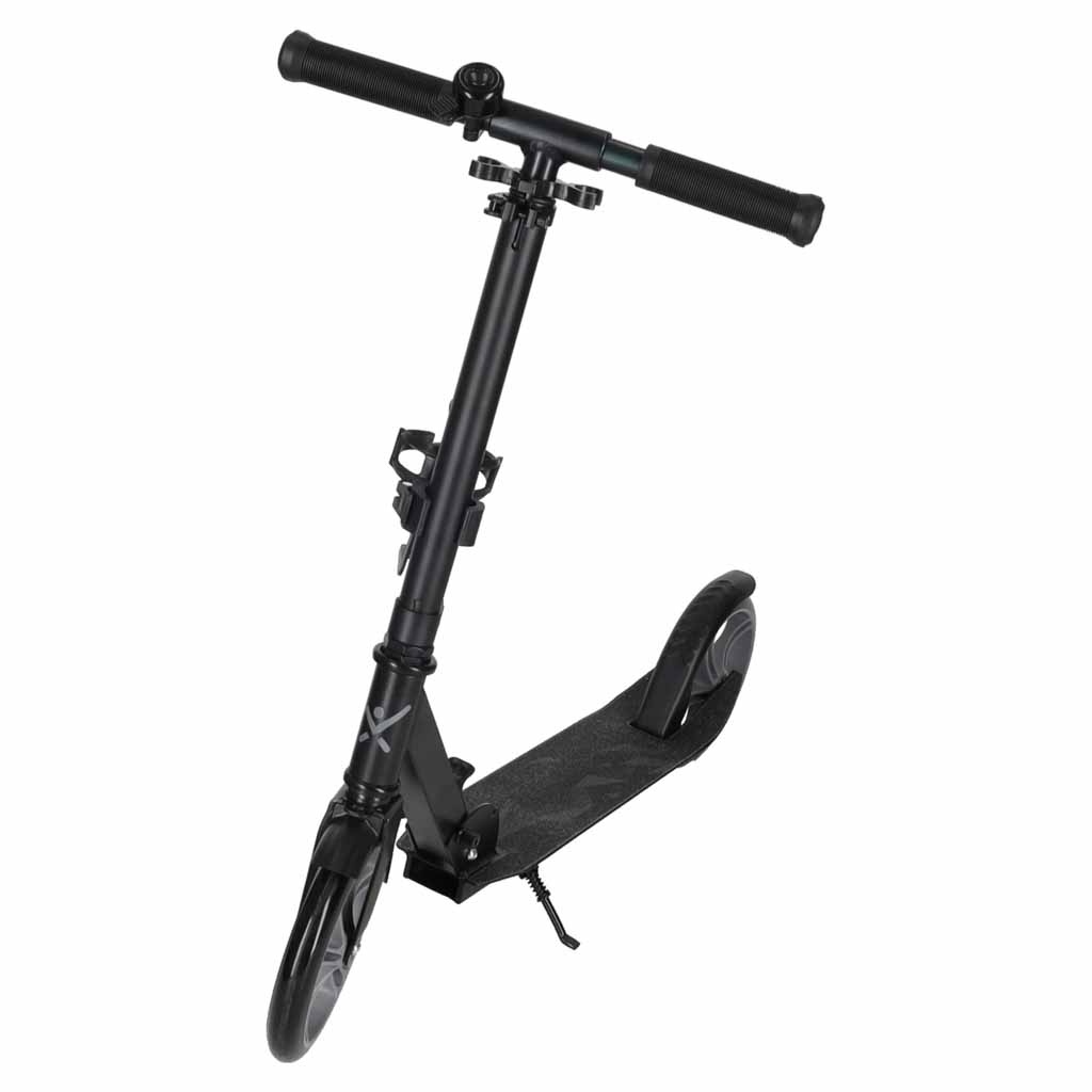 Hulajnoga-miejska-Trike-Fix-skladana-kola-200mm-szara-186443 Trike Fix miesto motoroleris sulankstomas 200 mm ratais juodas/pilkas