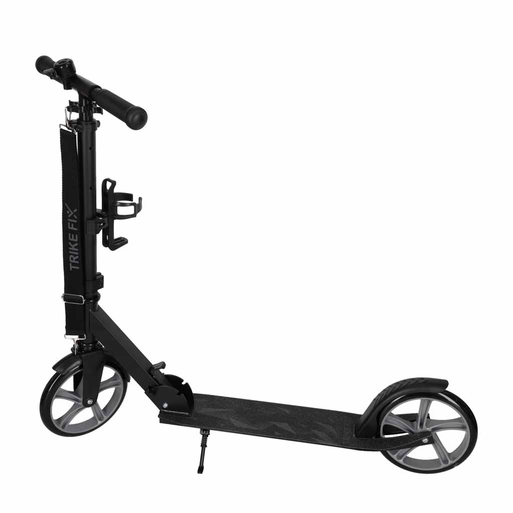 Hulajnoga-miejska-Trike-Fix-skladana-kola-200mm-szara-186448 Trike Fix miesto motoroleris sulankstomas 200 mm ratais juodas/pilkas