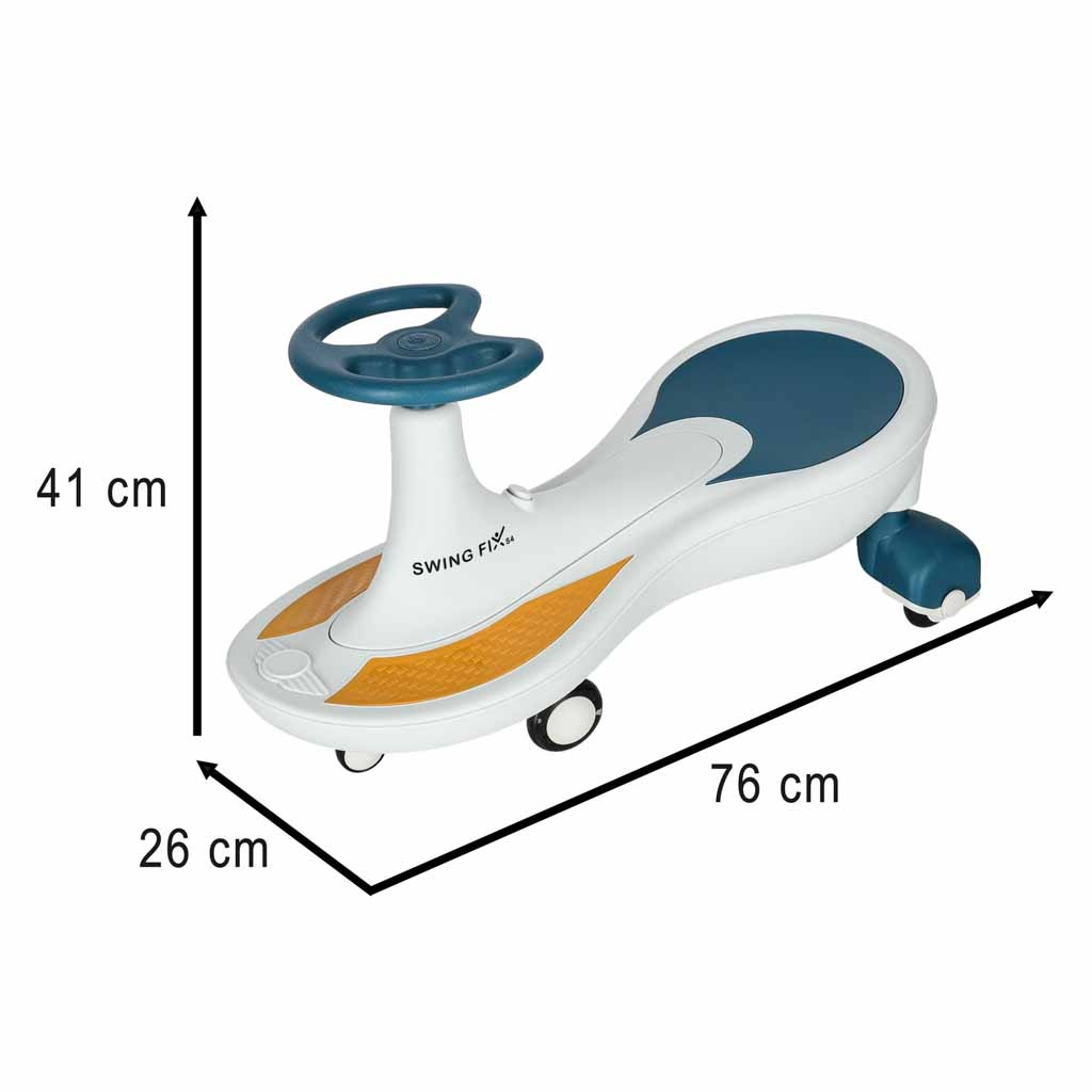 Gravitacijos kalneliai šviečiantys LED ratai su grojančia muzika 76cm mėlynos ir baltos spalvos maks. 120kg