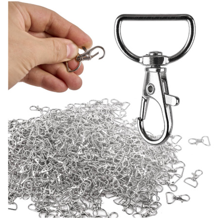 Karabinczyk-metalowy-rybka-500-szt-153114 Metalinis kabliukas 2 mm 500 vnt.