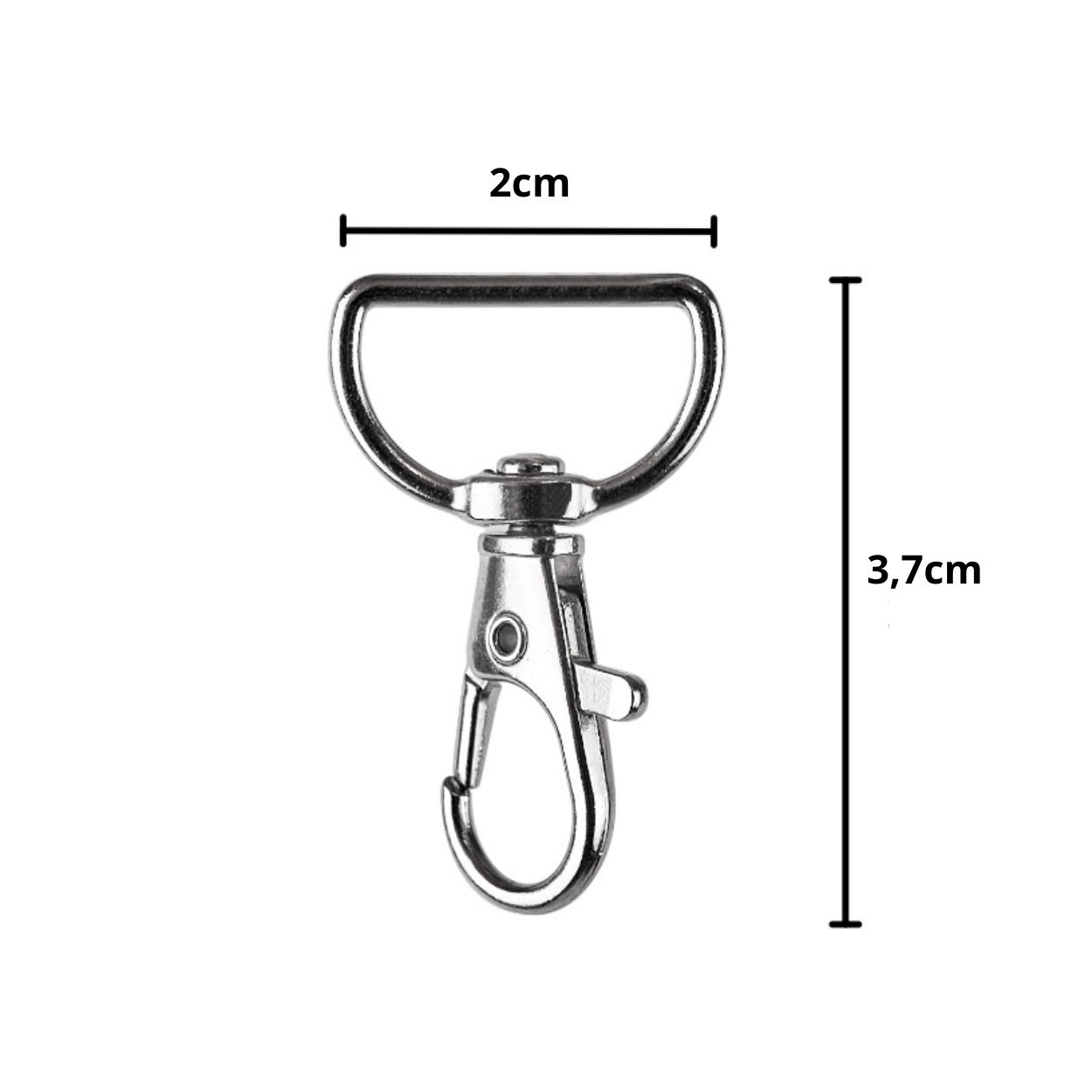 Metalinis kabliukas 2 mm 500 vnt.