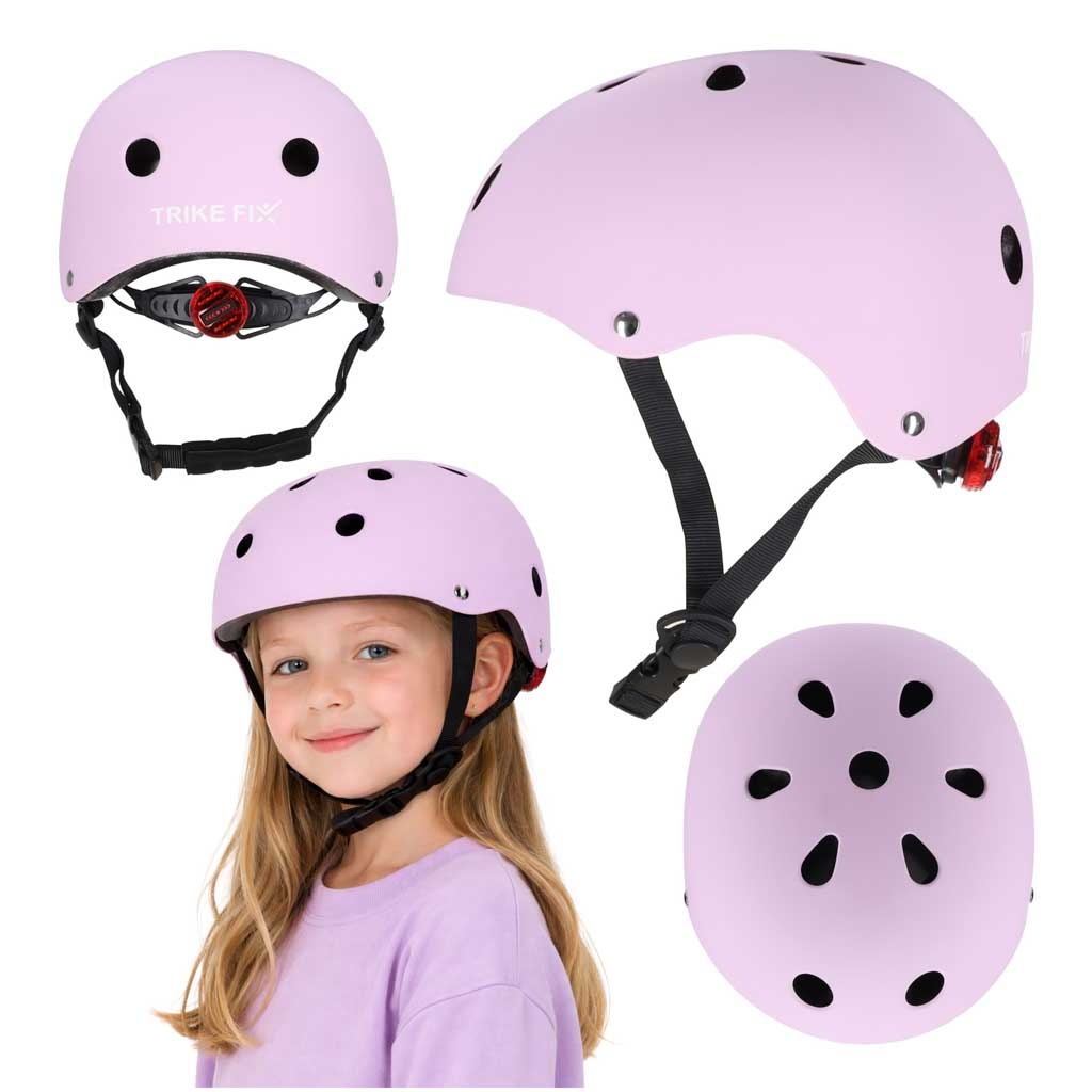 Kask-rowerowy-dla-dziecka-Trike-Fix-dzieciecy-regulowany-LED-M-55-58cm-fioletowy-184281 Trike Fix vaikiškas dviratininko šalmas reguliuojamas LED M 55-58cm violetinės spalvos