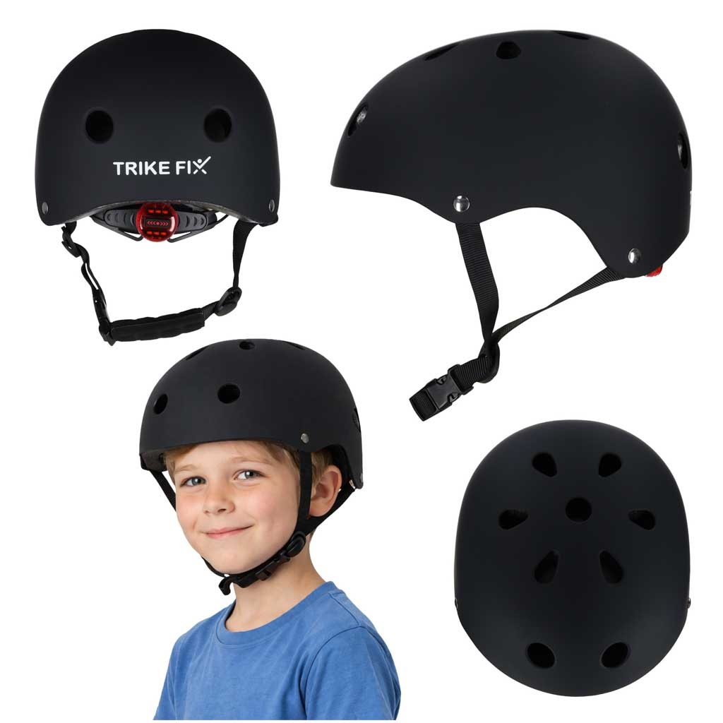 Kask-rowerowy-dla-dziecka-Trike-Fix-dzieciecy-regulowany-LED-S-48-54cm-czarny-184326 Trike Fix vaikiškas dviratininko šalmas reguliuojamas LED S 48-54cm juodas