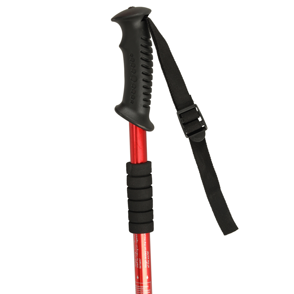 Kijki-kije-trekkingowe-do-nordic-walking-skladane-2-sztuki-czerwone-172816 Šiaurietiškojo ėjimo lazdos sulankstomos 2 vnt. raudonos spalvos