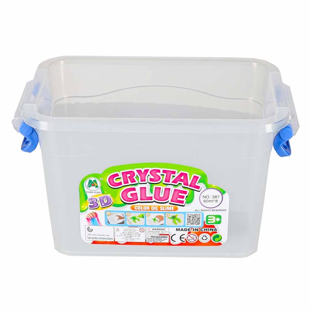 Klej-zel-krysztalowy-3D-crystal-glue-kreatywny-zestaw-w-wiaderku-26el-189870 Klej crystal glue slime 3D zestaw 26el.