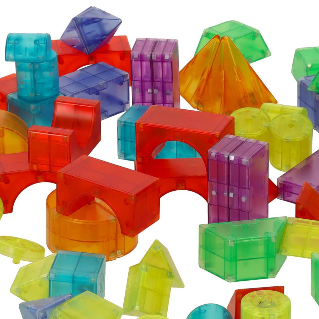 Magnetinė konstrukcija blokuoja šviečiančias 3D figūras 32el.