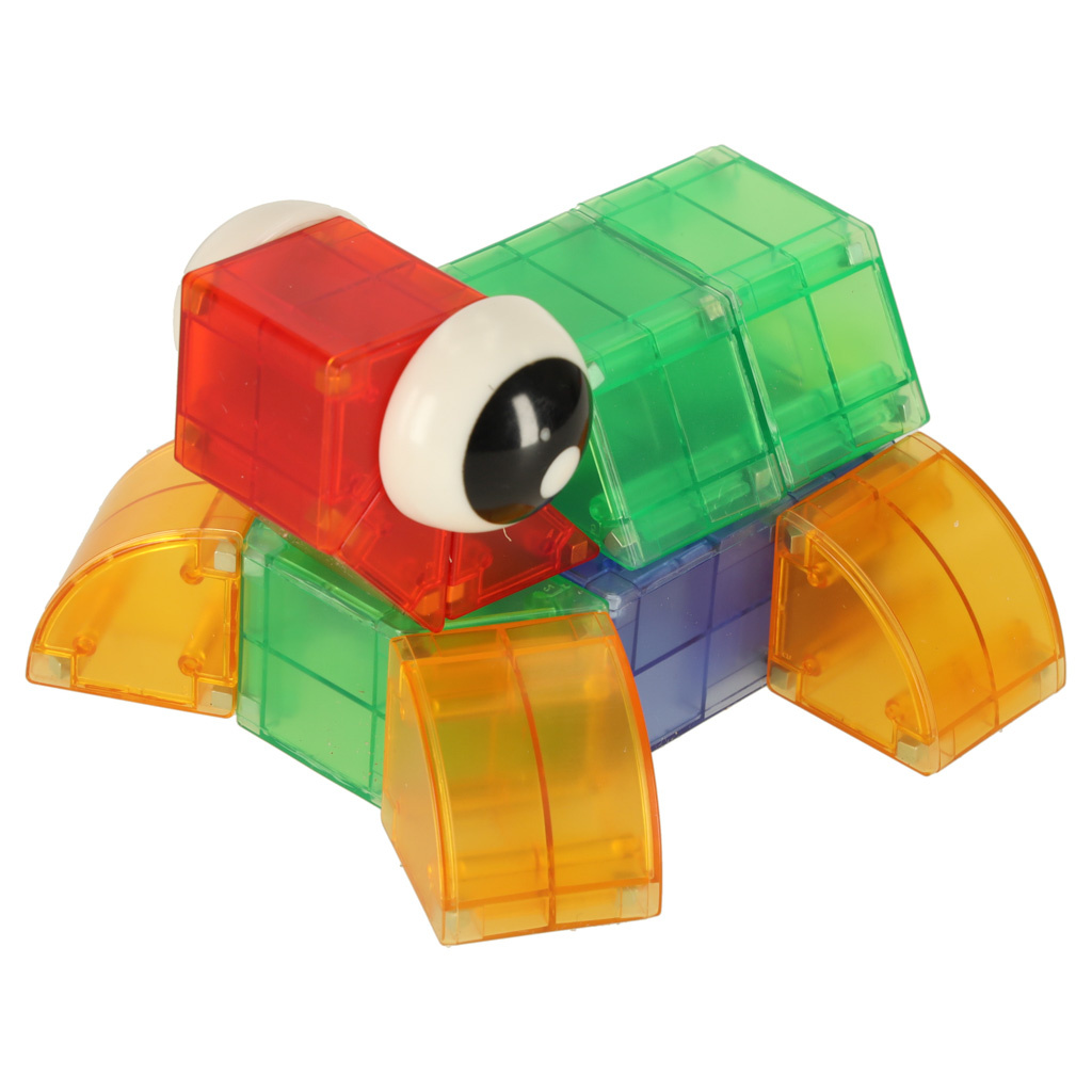 Magnetinė konstrukcija blokuoja šviečiančias 3D figūras 32el.