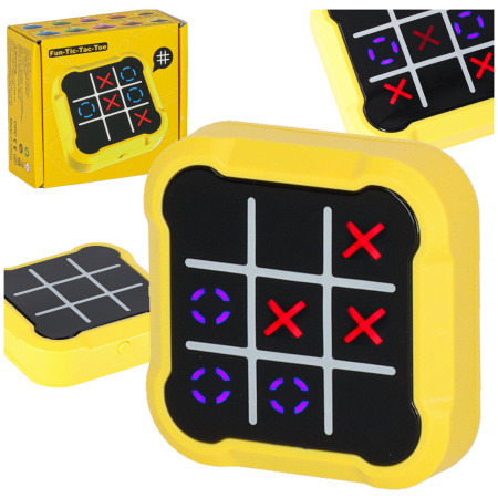 Kolko-krzyzyk-gra-elektroniczna-logiczna-tic-tac-toe-konsola-przenosna-zolta-174436 Kryžių ratas elektroninis galvosūkių žaidimas tic tac toe konsolė nešiojamas geltonas