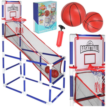 Koszykowka-gra-zrecznosciowa-sportowa-przenosny-basketball-2-pilki-pompka-174752 Krepšinio sporto arkadinis žaidimas nešiojamasis krepšinis 2 kamuoliai siurblys