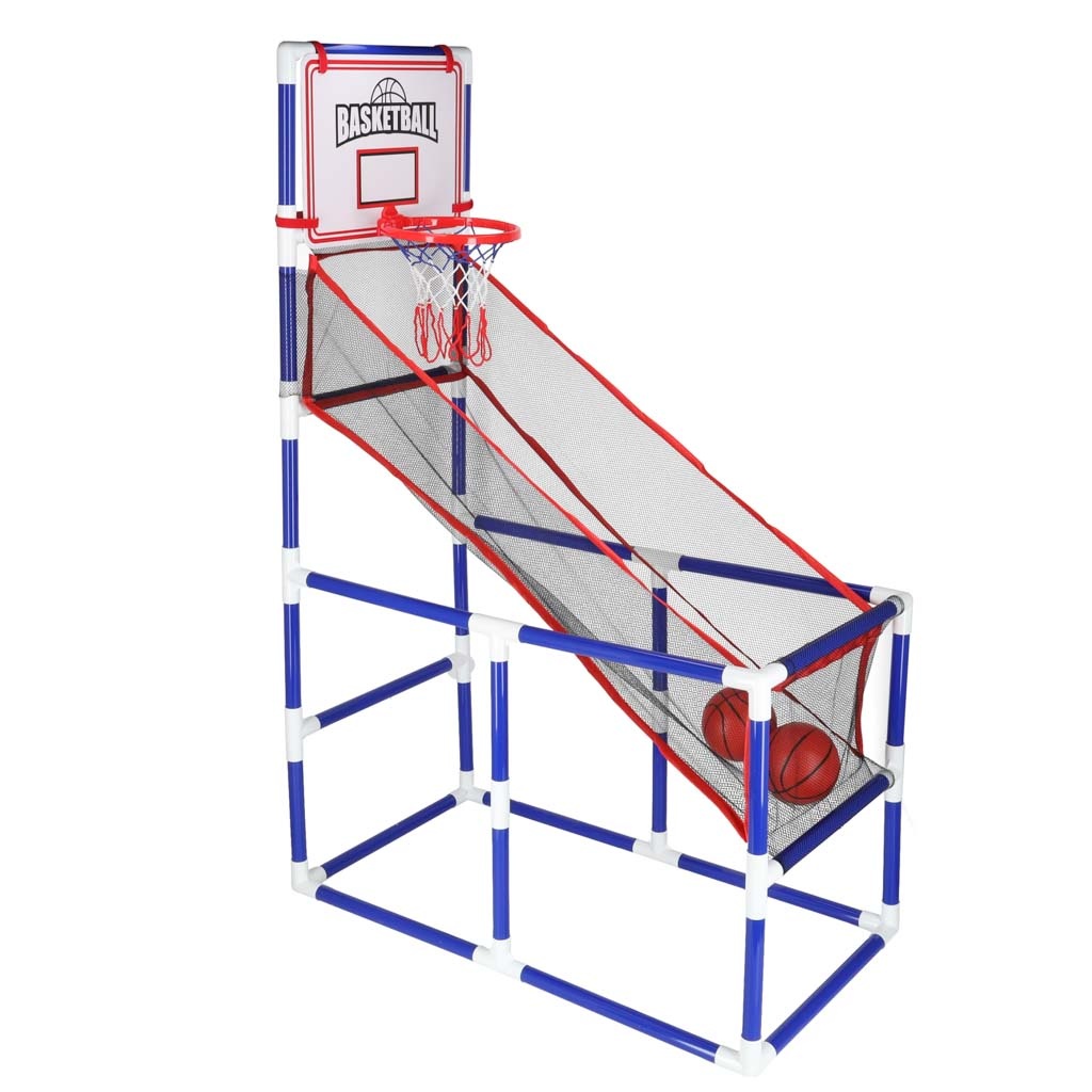 Koszykowka-gra-zrecznosciowa-sportowa-przenosny-basketball-2-pilki-pompka-174753 Krepšinio sporto arkadinis žaidimas nešiojamasis krepšinis 2 kamuoliai siurblys