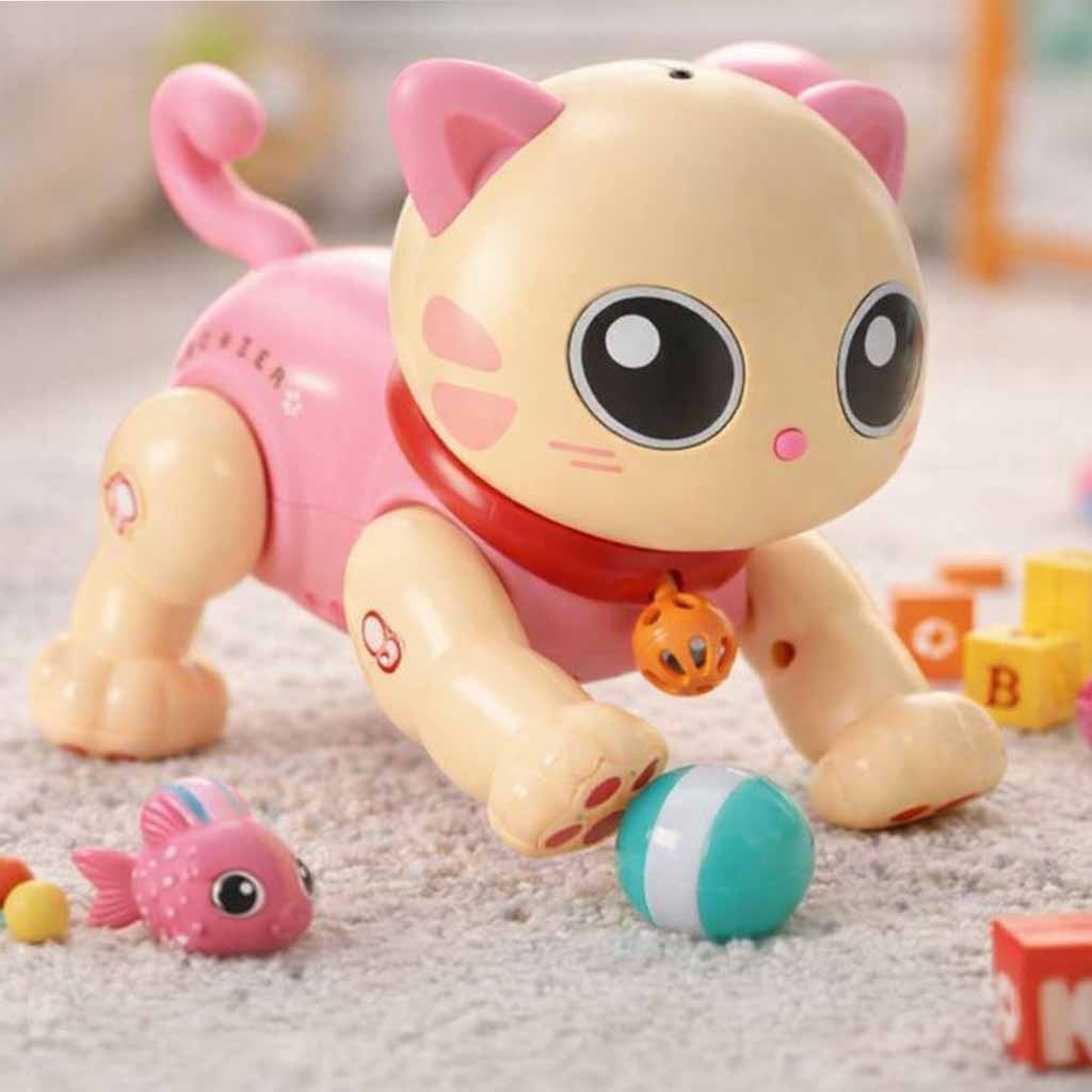 Interaktyvus katės nuotolinio valdymo RC robotas šokinėja ir dainuoja