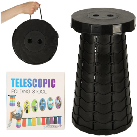 Krzeslo-skladane-rozkladany-stolek-taboret-czarny-135315 Sulankstoma kėdė sulankstoma taburetė taburetė juoda