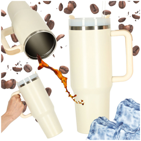 Kubek-termiczny-ze-slomka-i-uchwytem-termos-1200ml-kremowy-174024 Termo puodelis su šiaudeliu ir rankenėle termosas 1200ml kreminės spalvos