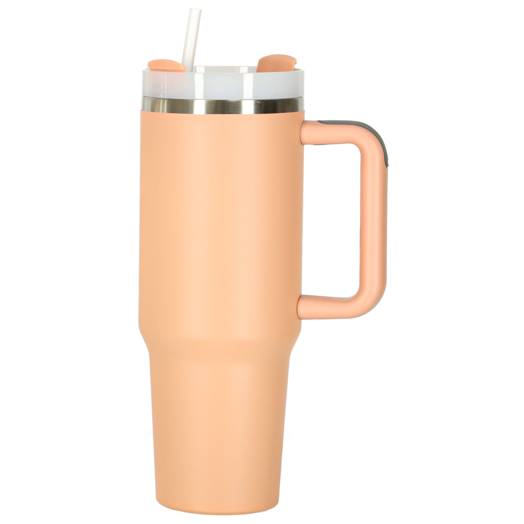 Kubek-termiczny-ze-slomka-i-uchwytem-termos-1200ml-roz-pudrowy-174130 Termo puodelis su šiaudeliu ir rankenėle termosas 1200ml pudros rožinės spalvos