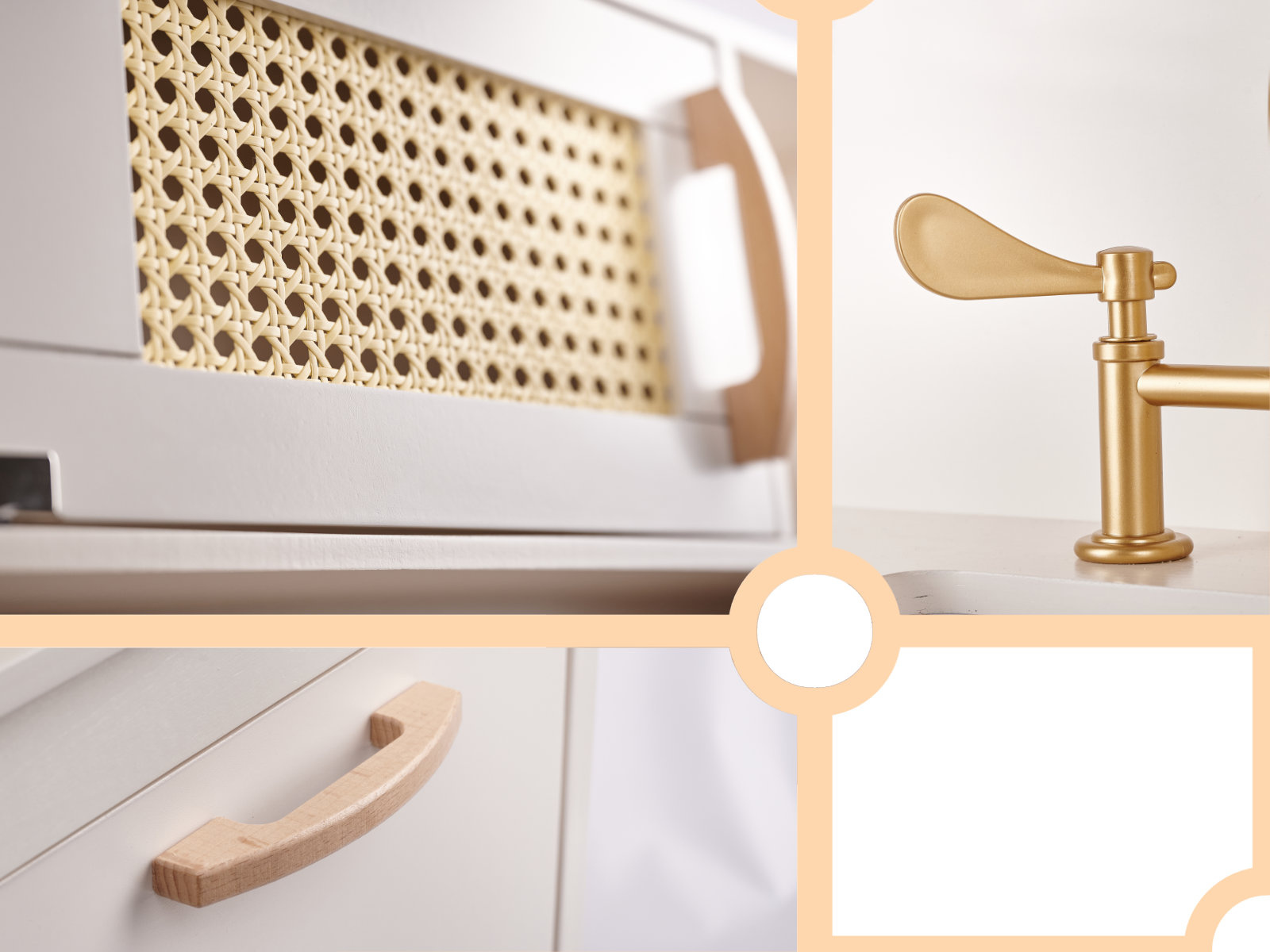 Vaikiška retro MDF medinė virtuvė su BOHO aksesuarais