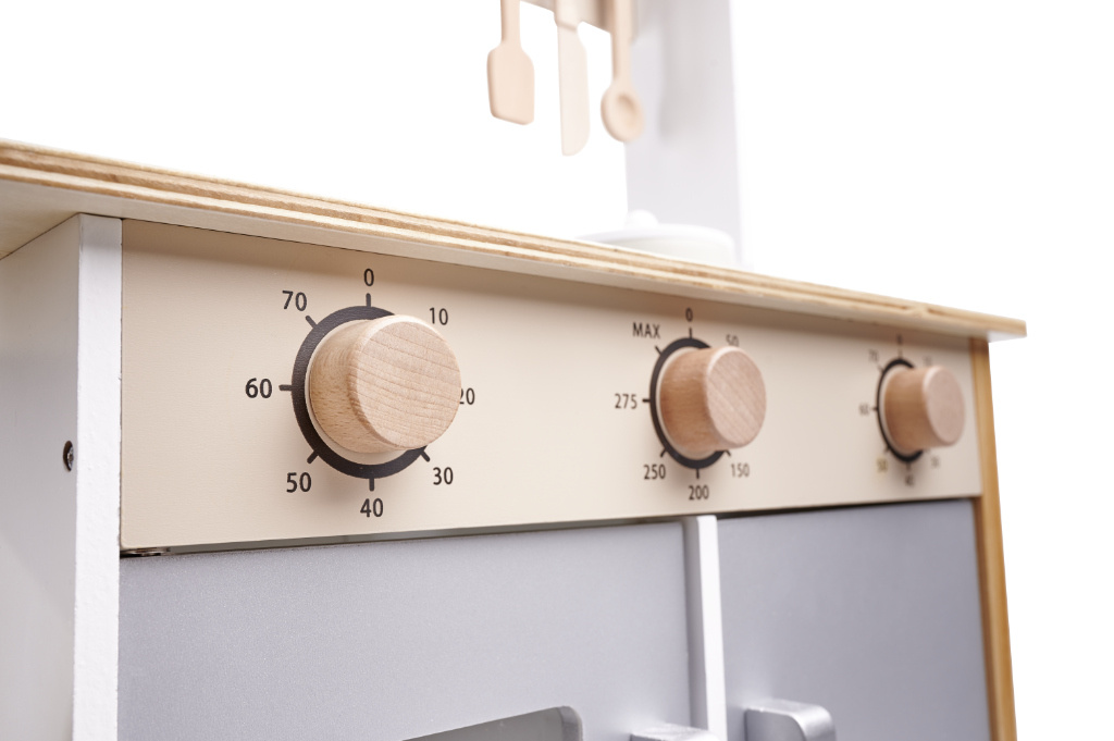 KX5548 LULILO Kuchnia drewniana MDF Kuketo + akcesoria 7 LULILO vaikiška medinė virtuvė MDF KUKETO + priedai
