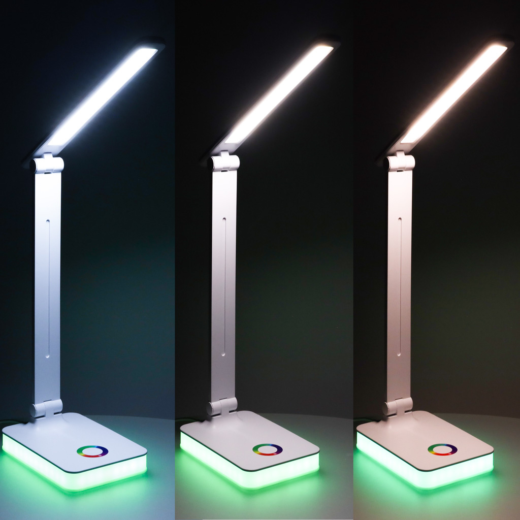 Stalinė LED lempa USB lietimui jautrus apšviestos RGB šviesos valdymas