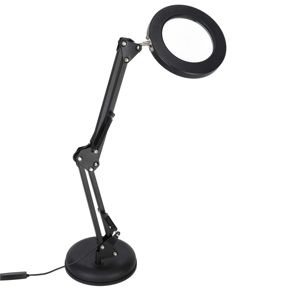 Lampka-na-biurko-biurkowa-LED-z-lupa-szlo-powiekszajace-obrotowy-wysiegnik-2-sposoby-mocowania-176420 LED stalinis šviestuvas su didinamuoju stiklu pasukama rankena 2 tvirtinimo būdai