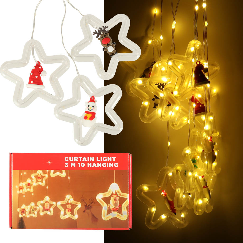 Lampki-LED-kurtyna-z-figurkami-Boze-Narodzenie-3m-125LED-10-zarowek-cieply-bialy-zasilanie-sieciowe-143189 LED užuolaidų žibintai su figūromis 3 m 125LED šiltai baltos spalvos