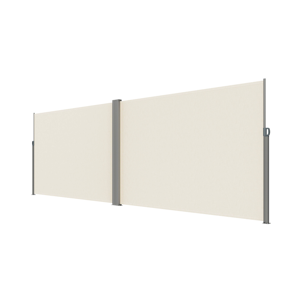 Markiza-narozna-boczna-tarasowa-LUARO-parawan-zwijany-180-x-600-cm-bezowy-182548 LUARO kampinė šoninė terasos markizė su ištraukiamu ekranu 180 x 620 cm, smėlio spalvos