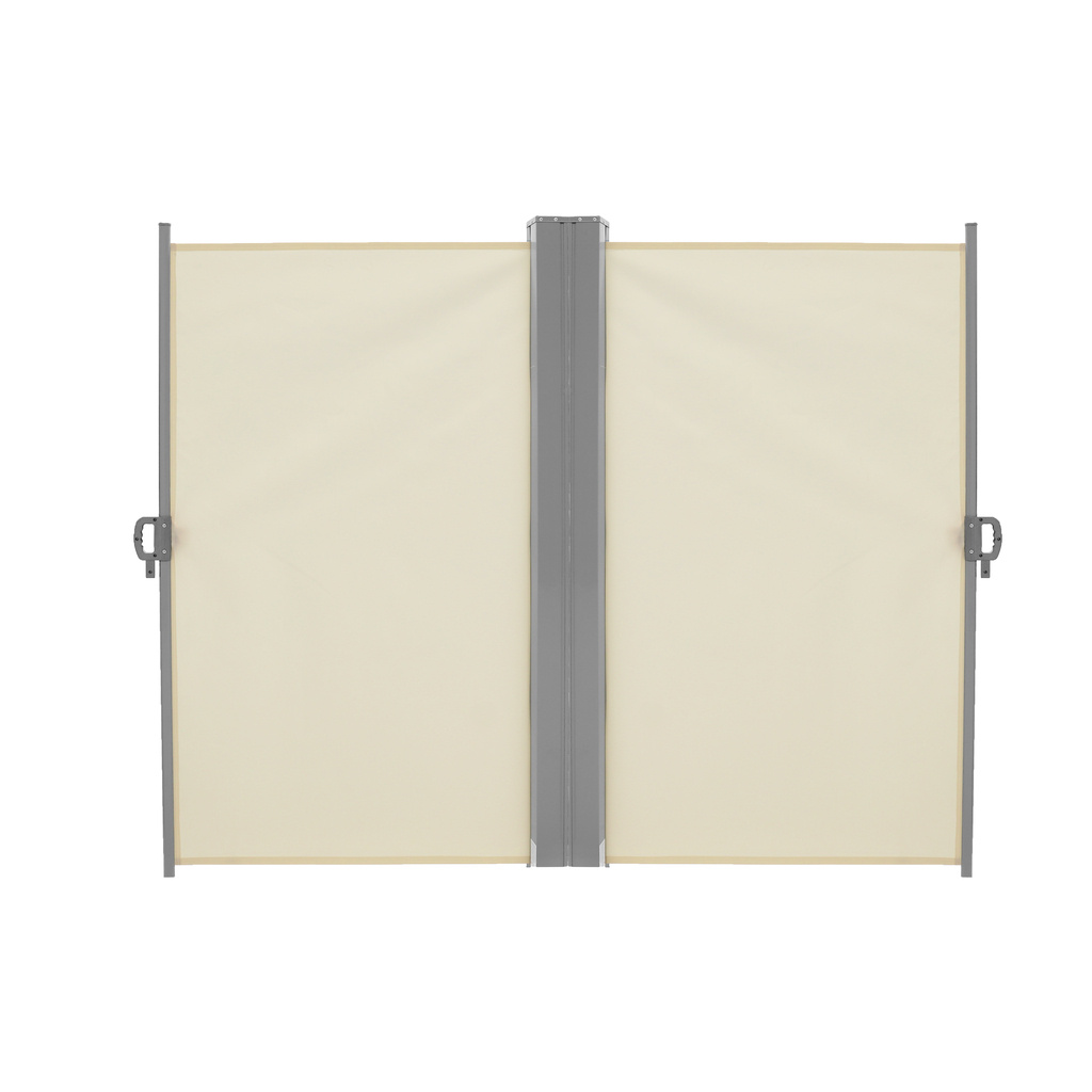 Markiza-narozna-boczna-tarasowa-LUARO-parawan-zwijany-180-x-600-cm-bezowy-182549 LUARO kampinė šoninė terasos markizė su ištraukiamu ekranu 180 x 620 cm, smėlio spalvos
