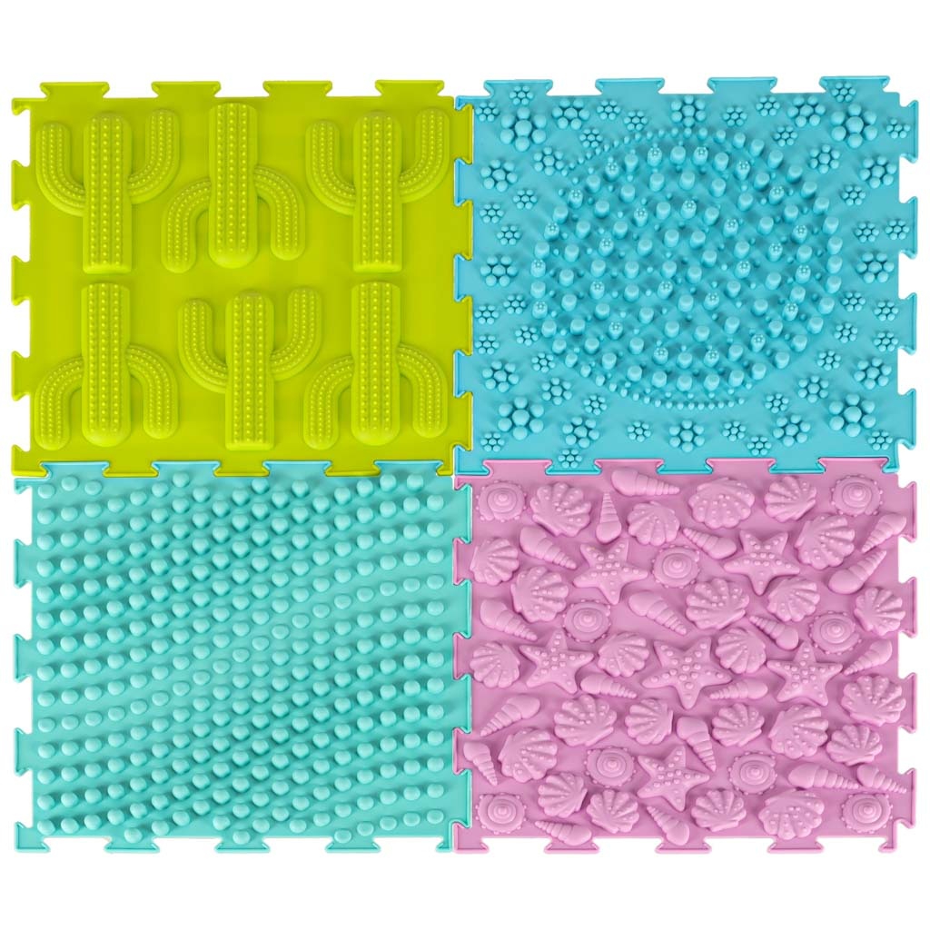 Mata-sensoryczna-puzzle-montessori-do-masazu-stop-8-elementow-pastelowe-172117 Sensorinis kilimėlis montessori pėdų masažo dėlionė 8 dalių pastelinės spalvos