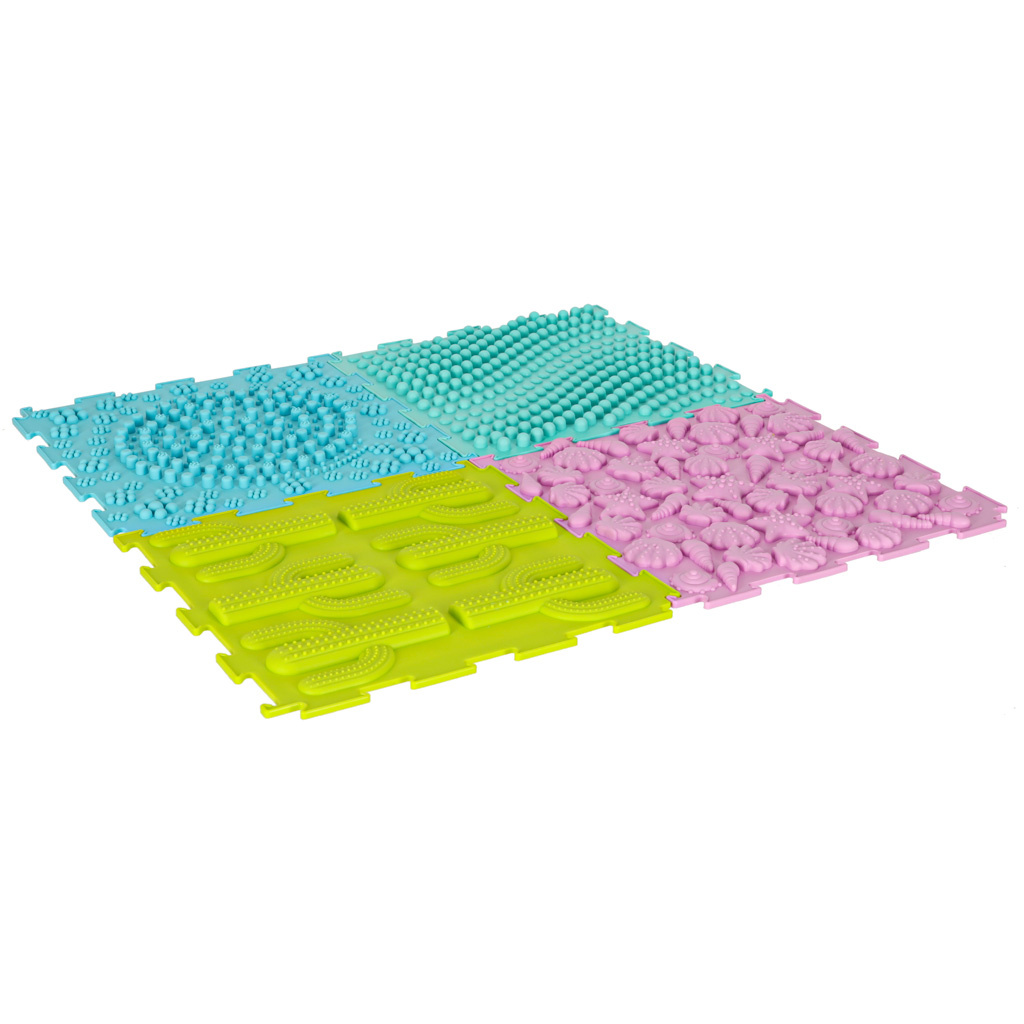 Mata-sensoryczna-puzzle-montessori-do-masazu-stop-8-elementow-pastelowe-172120 Sensorinis kilimėlis montessori pėdų masažo dėlionė 8 dalių pastelinės spalvos